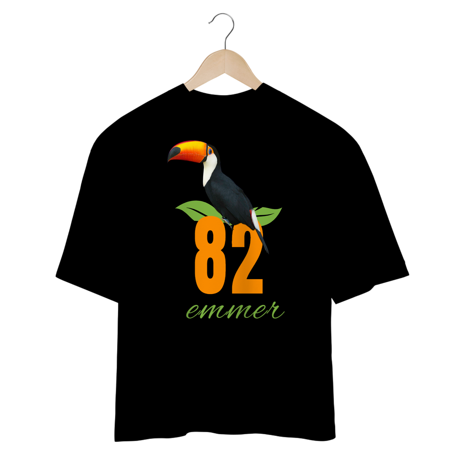 Camisa oversized linha brasil estampa tucano emmer82