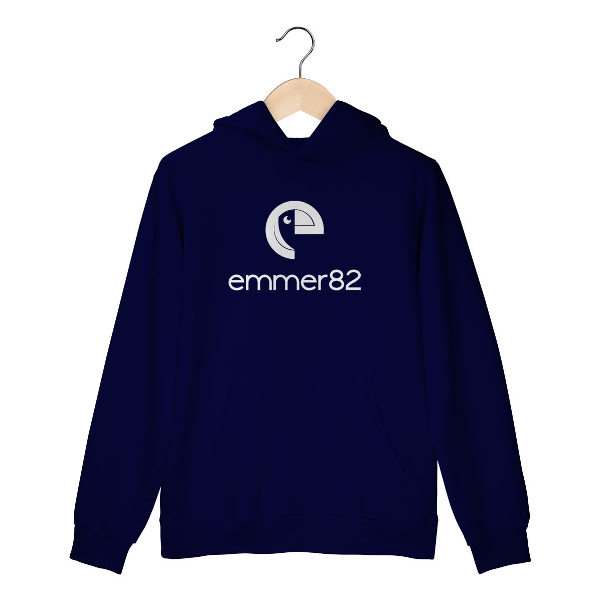 Moletom prime canguru linha new age II esstampa branca