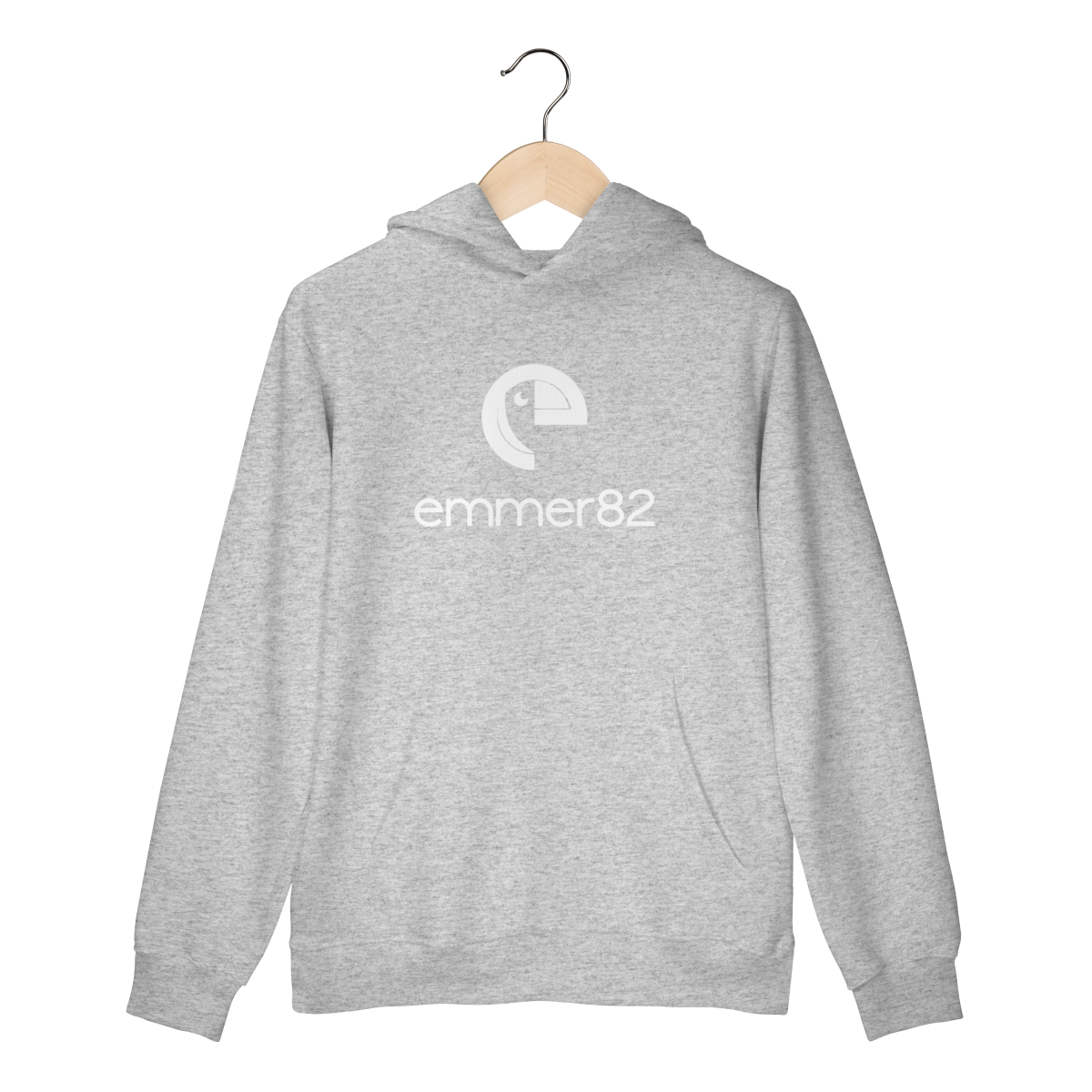 Moletom prime canguru linha new age II esstampa branca