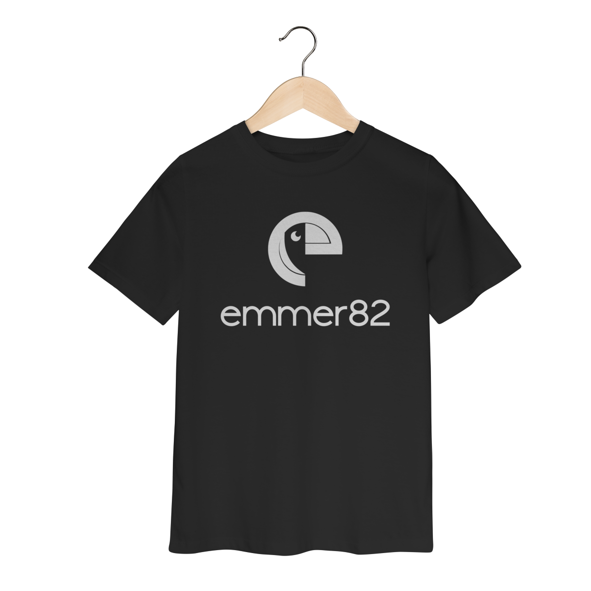 T-shirt classic infantil linha new age II estampa branca