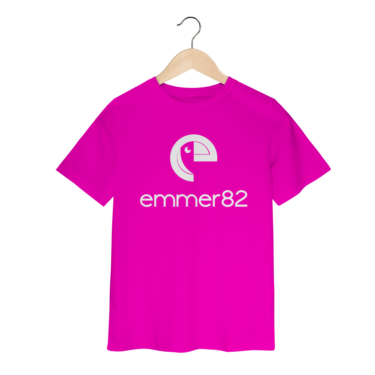 T-shirt classic infantil linha new age II estampa branca